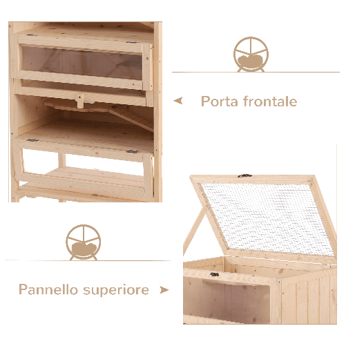 PawHut-Gabbia-per-Roditori-e-Criceti-a-4-Ripiani-con-Tetto-Apribile-in-Legno-60x40x120cm