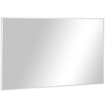 kleankin Specchio da Bagno Rettangolare in Truciolato e Vetro con Design a Parete, 104x60 cm, Bianco e Argento