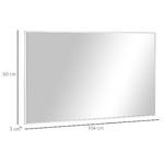 kleankin-Specchio-da-Bagno-Rettangolare-in-Truciolato-e-Vetro-con-Design-a-Parete-104x60-cm-Bianco-e-Argento