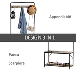 HOMCOM-Appendiabiti-con-Panca-e-Scarpiera-in-Stile-Industriale-Mobile-per-Ingresso