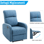 HOMCOM-Poltrona-Relax-Reclinabile-Manuale-con-Poggiapiedi-Portata-125kg-Tessuto-di-Lino-66-×-83-×-107cm-Blu