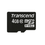 Transcend TS4GUSDC10 memoria flash 4 GB MicroSDHC NAND Classe 10