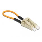 Delock - Loopback-Adapter - LC Multi-Mode (M) - Glasfaser - 50/125 Mikrometer - OM2 - orange, beige (86930)