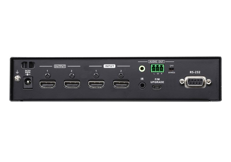 Aten-2-x-2-True-4K-HDMI-Matrix-Switch-with-Audio-De-Embedder-and-IR---RS-232-Control