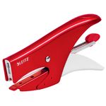 Leitz 5547 WOW Cucitrice in Metallo con Corpo Ergonomico Rossa