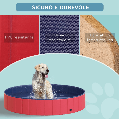 PawHut-Piscina-per-Cani-in-Plastica-Bordo-Stabile-per-Animali-Domestici-160-x-30-cm--ØxH-