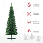 HOMCOM-Albero-di-Natale-Artificiale-150cm-con-Rami-294-Base-Pieghevole-Rimovibile-Decorazioni-Natalizie