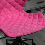 HOMCOM-Sedia-da-Ufficio-Girevole-con-Altezza-Regolabile-e-Ruote-in-Nylon-Rosa