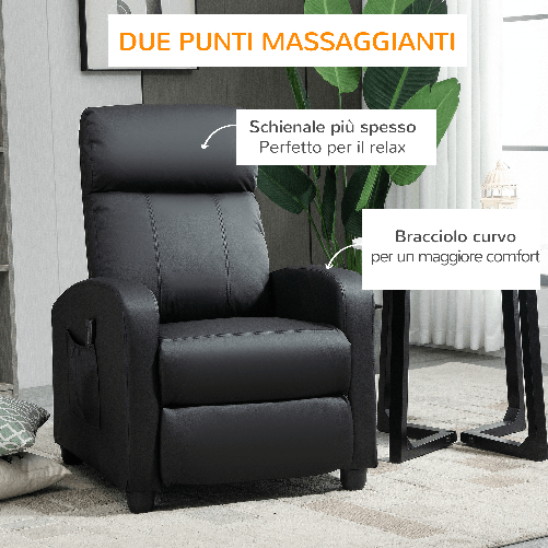 HOMCOM-Poltrona-Relax-Massaggiante-con-Telecomando-e-8-Programmi-Reclinazione-e-Poggiapiedi-68x88x98cm-Nera