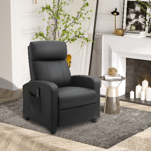 HOMCOM-Poltrona-Relax-Massaggiante-con-Telecomando-e-8-Programmi-Reclinazione-e-Poggiapiedi-68x88x98cm-Nera
