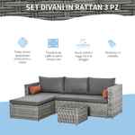 Outsunny-Mobili-da-Giardino-Set-3-Pezzi-in-Rattan-PE-con-2-Divani-e-Tavolino-da-Caffe-Grigio