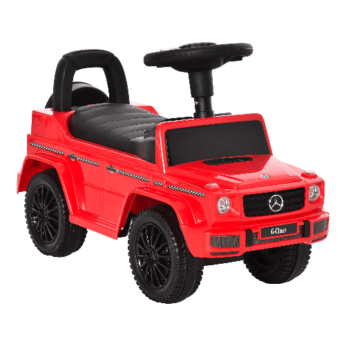 HOMCOM-Macchina-modello-Mercedes-Benz-G350-a-spinta-per-Bambini-12-36-Mesi-Rossa