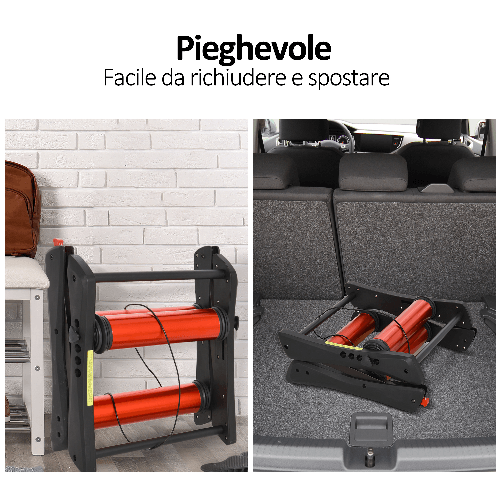 HOMCOM-Rullo-per-Bicicletta-Trainer-Pieghevole-e-Regolabile-Rosso