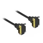 Delock - DVI-Kabel - Single Link - DVI-D (M) gewinkelt zu DVI-D (M) gewinkelt - 2 m - Daumenschrauben, hauchvergoldete K