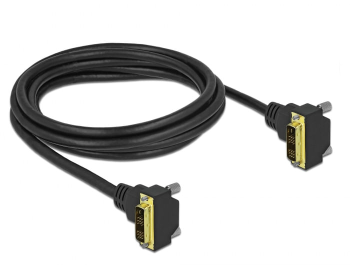 Delock---DVI-Kabel---Single-Link---DVI-D--M--gewinkelt-zu-DVI-D--M--gewinkelt---2-m---Daumenschrauben-hauchvergoldete-K