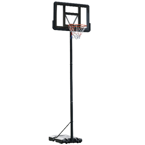 Canestro Basket per Bambini e Adulti 110x90x70 cm in Acciaio e PE Nero e  Giallo