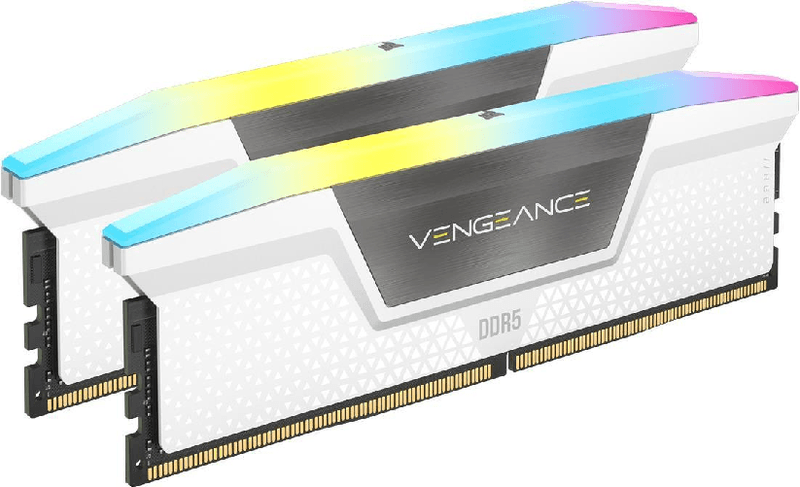 Kit-RAM-CL36-DDR5-5600-da-32-GB--2x16-GB--CORSAIR-VENGEANCE-RGB-Bianco