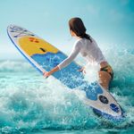 HOMCOM-Tavola-SUP-Gonfiabile-Stand-Up-Paddle-con-Pagaia-Regolabile-Tavola-da-Surf-con-Accessori-Inclusi-Blu-305x76x10cm