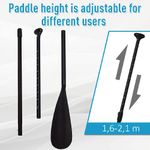 HOMCOM-Tavola-SUP-Gonfiabile-Stand-Up-Paddle-con-Pagaia-Regolabile-Tavola-da-Surf-con-Accessori-Inclusi-Blu-305x76x10cm