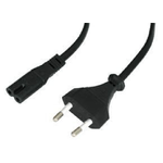 Lindy 30423 cavo di alimentazione Nero 5 m CEE7/16 Accoppiatore C7 (Power Cable Black 5 M Cee7/16 - C7 Coupler - Warrant