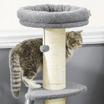 PawHut-Torre-per-Gatti-Tiragraffi-con-Palline-e-Posatoi-in-Truciolato-Sisal-e-Finto-Vello-d-Agnello-48x48x92-cm