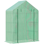 Outsunny-Serra-da-Giardino-in-Acciaio-e-Plastica-PE-con-4-Ripiani-Funi-e-Picchetti-141x72x191-cm-Verde