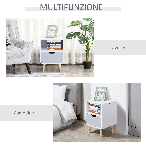 HOMCOM-Comodino-con-Cassetto-in-MDF-e-Legno-di-Pino-per-Camera-da-Letto-Soggiorno-e-Bagno-40x38x58-cm