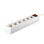 V-TAC-Multipresa-con-Cavo-15m-5-Prese-10A-2P---Schuko-e-Interruttore-Luminoso-Spina-Schuko-Colore-Bianco