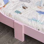 HOMCOM-Letto-per-Bambini-da-3-6-anni-in-legno---Rosa