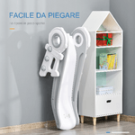 HOMCOM-Scivolo-per-Bambini-con-3-Scalini-Eta-1-3-Anni-133x52x58cm-Grigio-e-Bianco