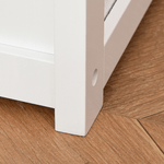 HOMCOM-Cassapanca-per-Bambini-2-in-1-in-Legno-con-Pistone-per-Chiusura-Sicura-60x30x50cm-Bianco-e-Legno-Naturale