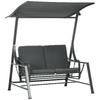 Outsunny-Dondolo-da-Giardino-2-Posti-in-Acciaio-con-Tettuccio-Inclinabile-e-Cuscini-148x129x172-cm