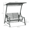Outsunny-Dondolo-da-Giardino-2-Posti-in-Acciaio-con-Tettuccio-Inclinabile-e-Cuscini-148x129x172-cm