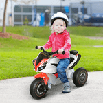 HOMCOM-Triciclo-Moto-a-Tre-Ruote-Giocattolo-per-Bambini-18-36-Mesi-con-Musica-e-Fari-Bianco-e-Rosso