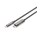 Digitus CAVO AOC FIBRA OTTICA USB - Type C - HDMI  2.0 Max 4Kx2K60Hz 15m