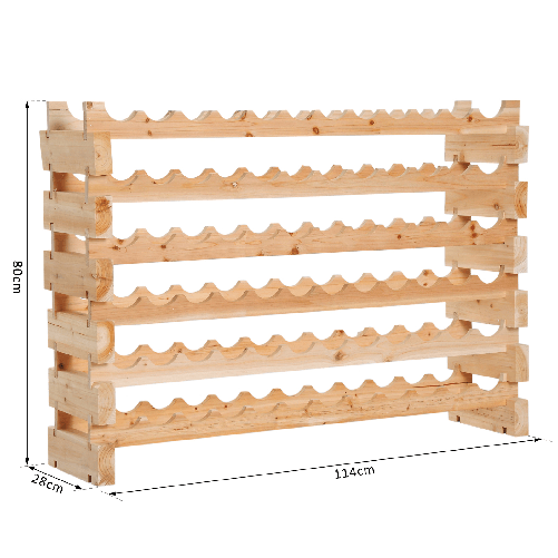 HOMCOM-Cantinetta-Scaffale-Portabottiglie-in-Legno-di-Pino-6-Ripiani-72-Bottiglie