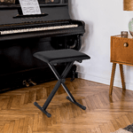 HOMCOM-Panca-per-Pianoforte-Imbottita-Altezza-Regolabile-Pieghevole-Antiscivolo-Nero-39x29x47cm