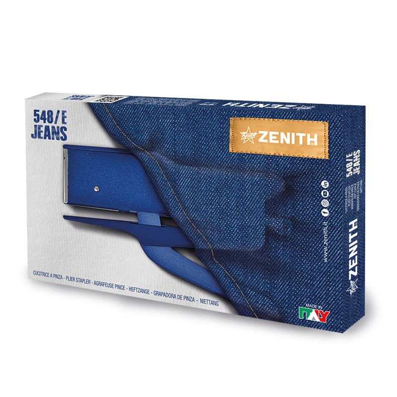 Zenith-548-E-Jeans-Punto-piatto-Blu