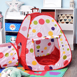 HOMCOM-Tenda-3-in-1-per-Bambini-18--Mesi-con-Tunnel-Vasca-Palline-e-Canestro-Sistema-Pop-Up--290x120x90cm-