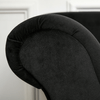 HOMCOM-Chaise-Longue-Divano-con-Cuscino-Rotondo-in-Flanella-160-x-56-x-75cm-Nero