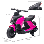 HOMCOM-Moto-Elettrica-per-Bambini-Eta-2-4-Anni---Rosa