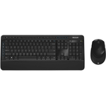 Microsoft Wireless Desktop 3050 tastiera Mouse incluso Casa RF Wireless QWERTZ Tedesco Nero