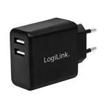 2direct LogiLink PA0210 Caricabatterie per dispositivi mobili Universale Nero AC Interno