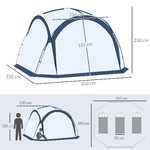 Outsunny-Tenda-da-Campeggio-6-8-Persone-4-Porte-a-Cerniera-Borsa-e-Gancio-350x350x230cm-Bianca-e-Blu