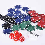 HOMCOM-Valigetta-Poker-Professionale-in-Alluminio-Set-Poker-con-200-Fiches-e-2-Mazzi-per-Texas-hold-em-e-Blackjack