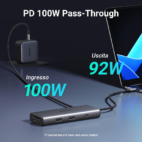 Ugreen-Revodok-Pro-107-Hub-Usb-C-Hdmi-Adattatore-Usb-C-Usb-3.2-10gbps-Pd-100w-Lettore-di-Schede-Sd-Tf