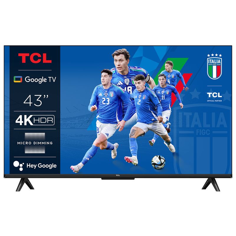 TCL-Serie-P61-Serie-P65-Smart-TV-Ultra-HD-4K-43--43P61B-Dolby-Audio-Controlli-vocali-Google-TV