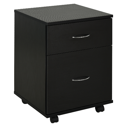 HOMCOM-Cassettiera-a-Rotelle-da-Ufficio-Salvaspazio-in-Legno-41x39x58cm-Nero