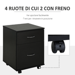 HOMCOM-Cassettiera-a-Rotelle-da-Ufficio-Salvaspazio-in-Legno-41x39x58cm-Nero