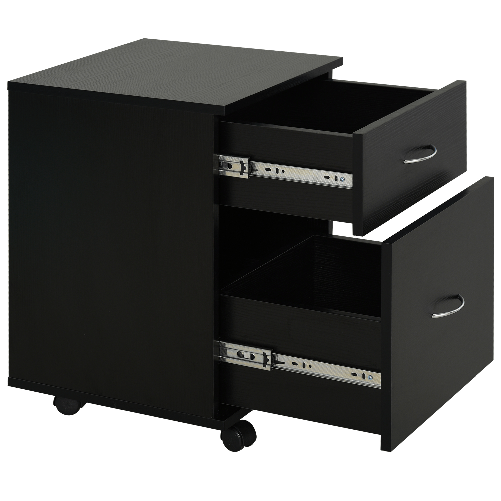 HOMCOM-Cassettiera-a-Rotelle-da-Ufficio-Salvaspazio-in-Legno-41x39x58cm-Nero